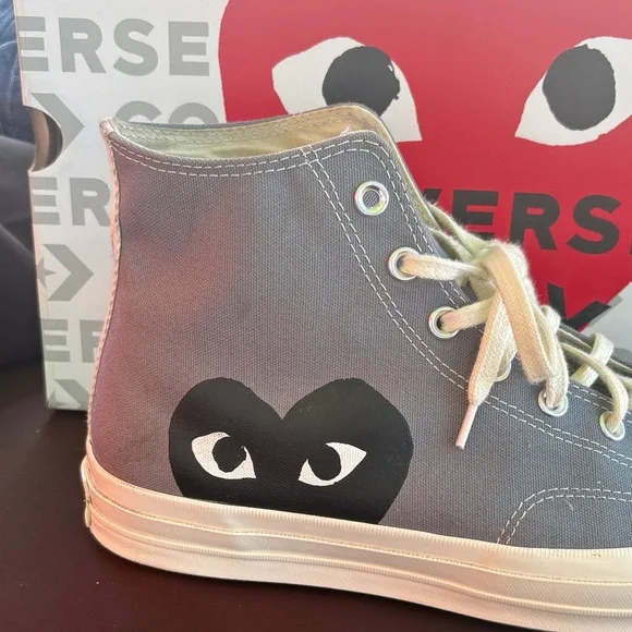 💘 Converse Unisex Comme des Garcons shoes size 12 - Picture 3 of 13